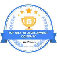 Top AR & VR development company certification badge